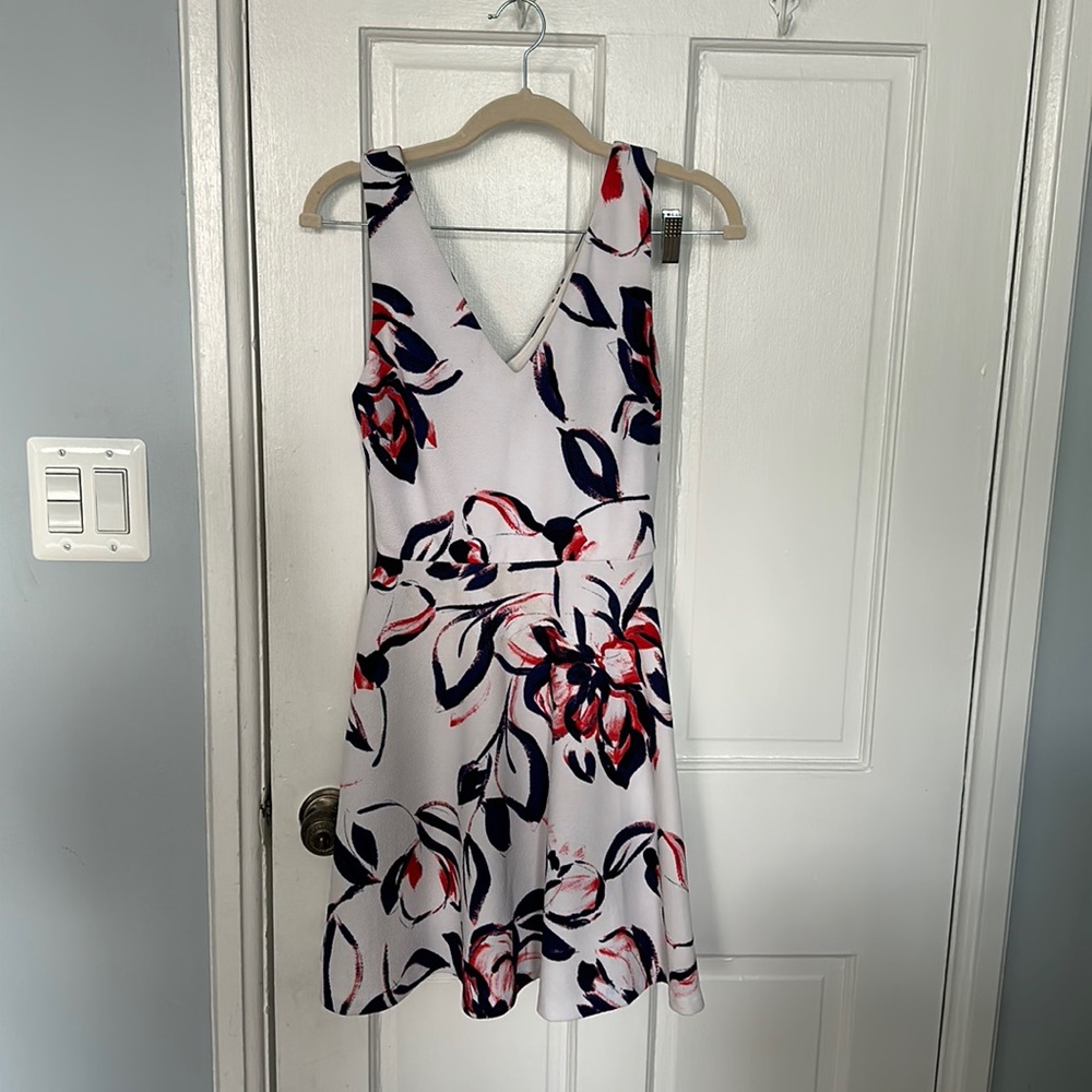 White floral dress